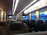Inside the empty Union Pearson Express